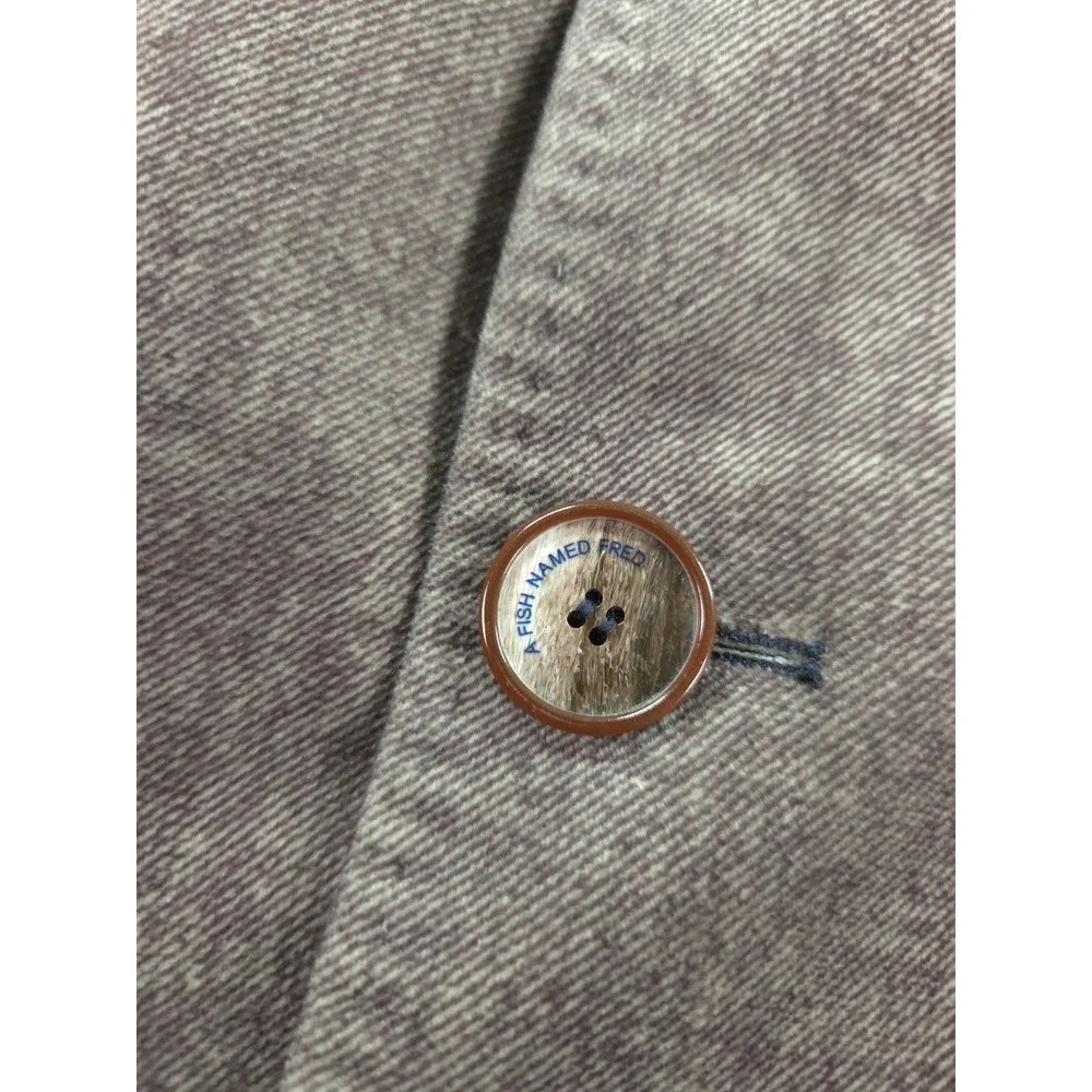 A Fish Named Fred Blazer Mens 38R Velour Sport Coat